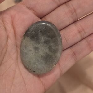 Gray Labradorite Palm Stone